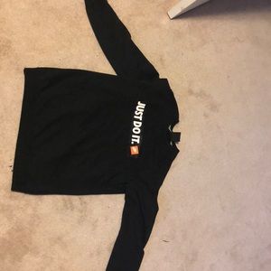 Black nike crew neck hoodie